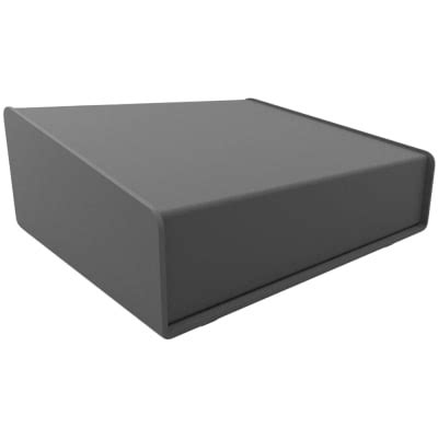 sloped metal enclosure|sloped aluminum consoles.